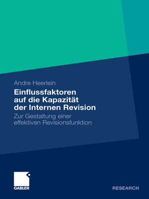 cover image of Einflussfaktoren auf die Kapazität der Internen Revision